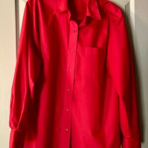Foxcroft Red Wrinkle-Free Shirt